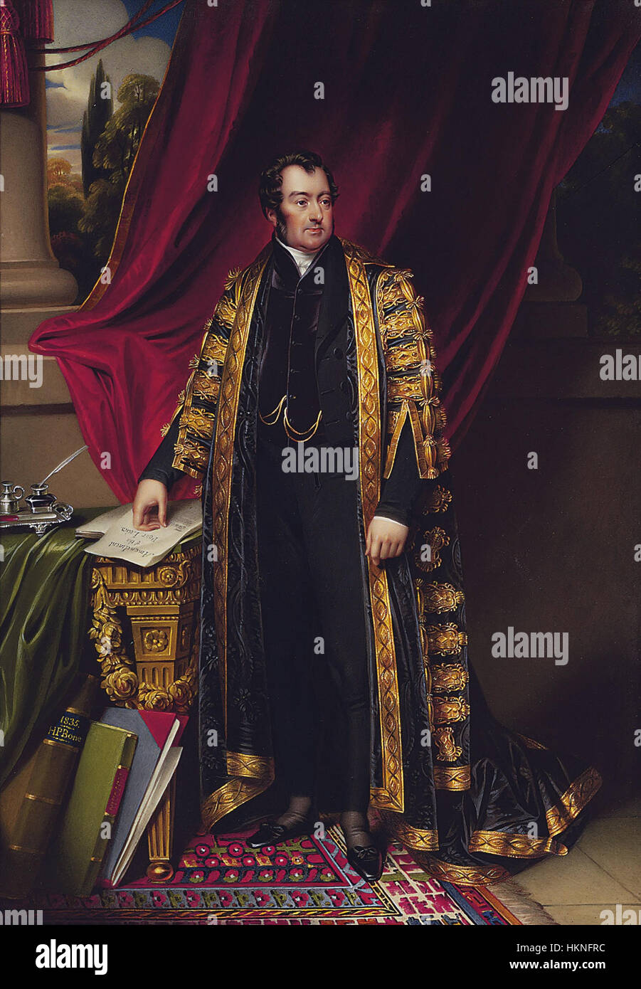 John Charles Spencer, Viscount Althorp, 3rd Earl Spencer (1782-1845) by Henry Pierce Bone Stock Photo