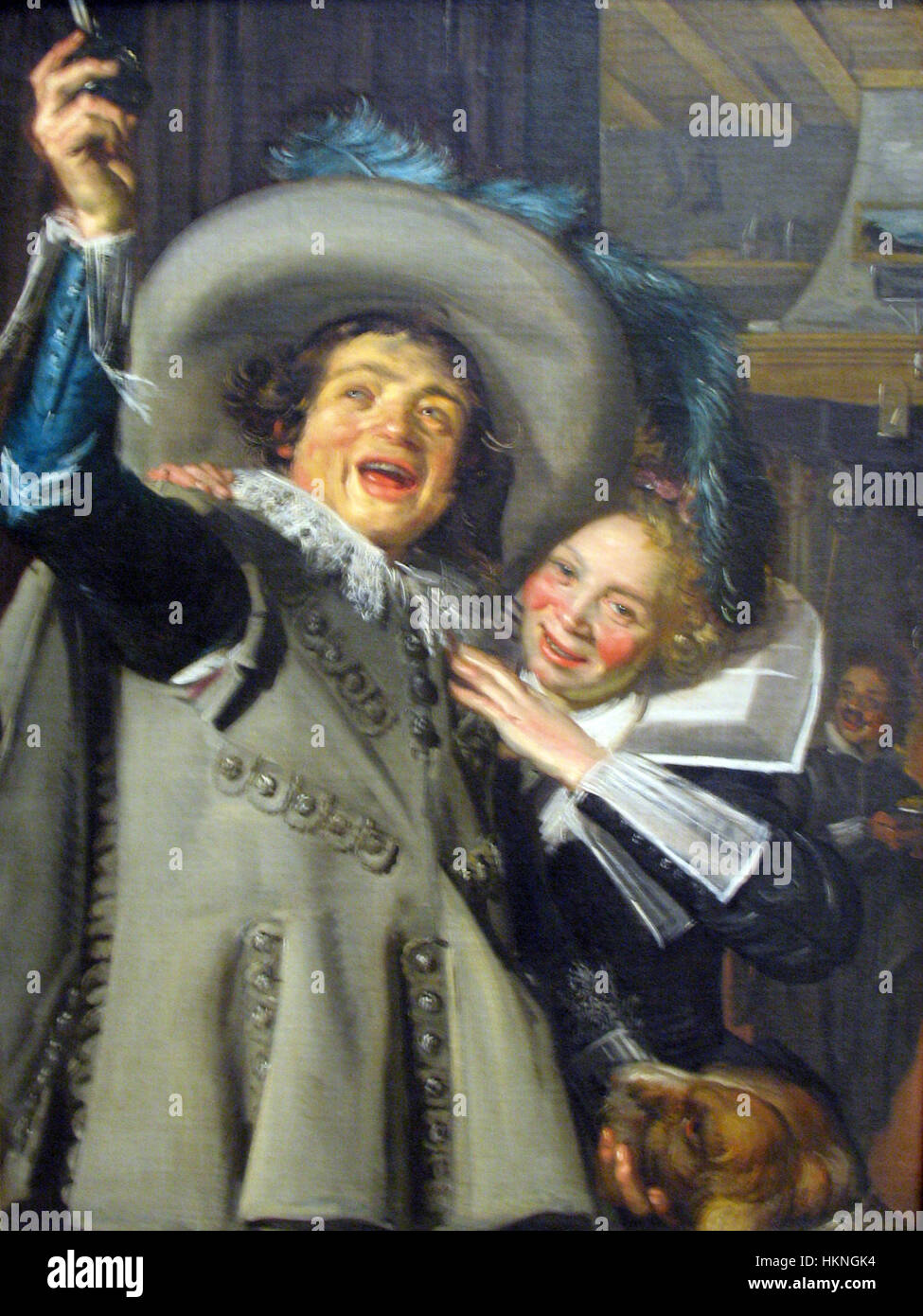 1623 Hals Junger Mann und Frau in einem Gasthaus anagoria Stock Photo