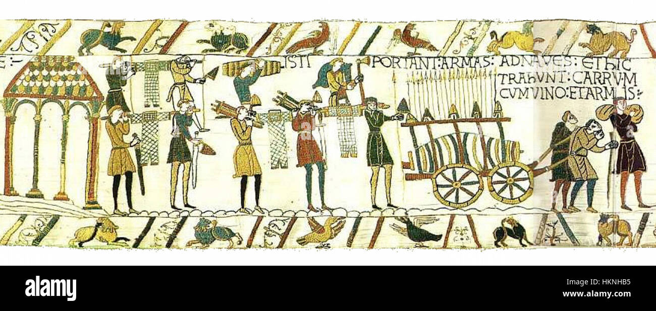 Scene 37 of the Bayeux Tapestry depicts the events surrounding the ...