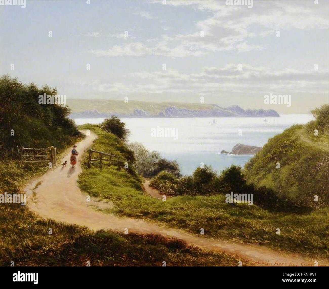 Arthur Gilbert’s 1881 painting of Moulin Huet Bay in Guernsey ...