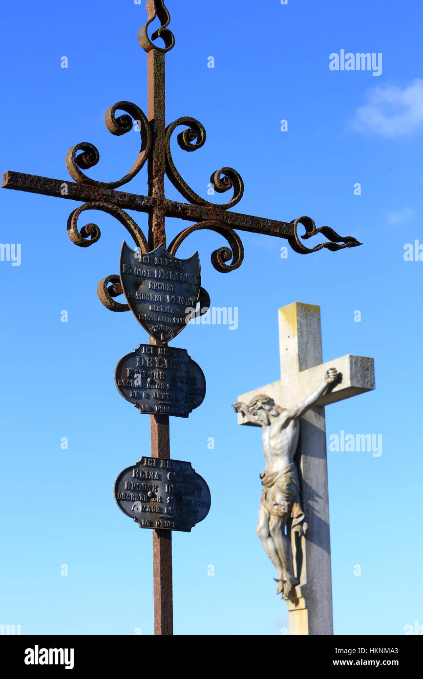 Jesus Christ on the cross. Stock Photo