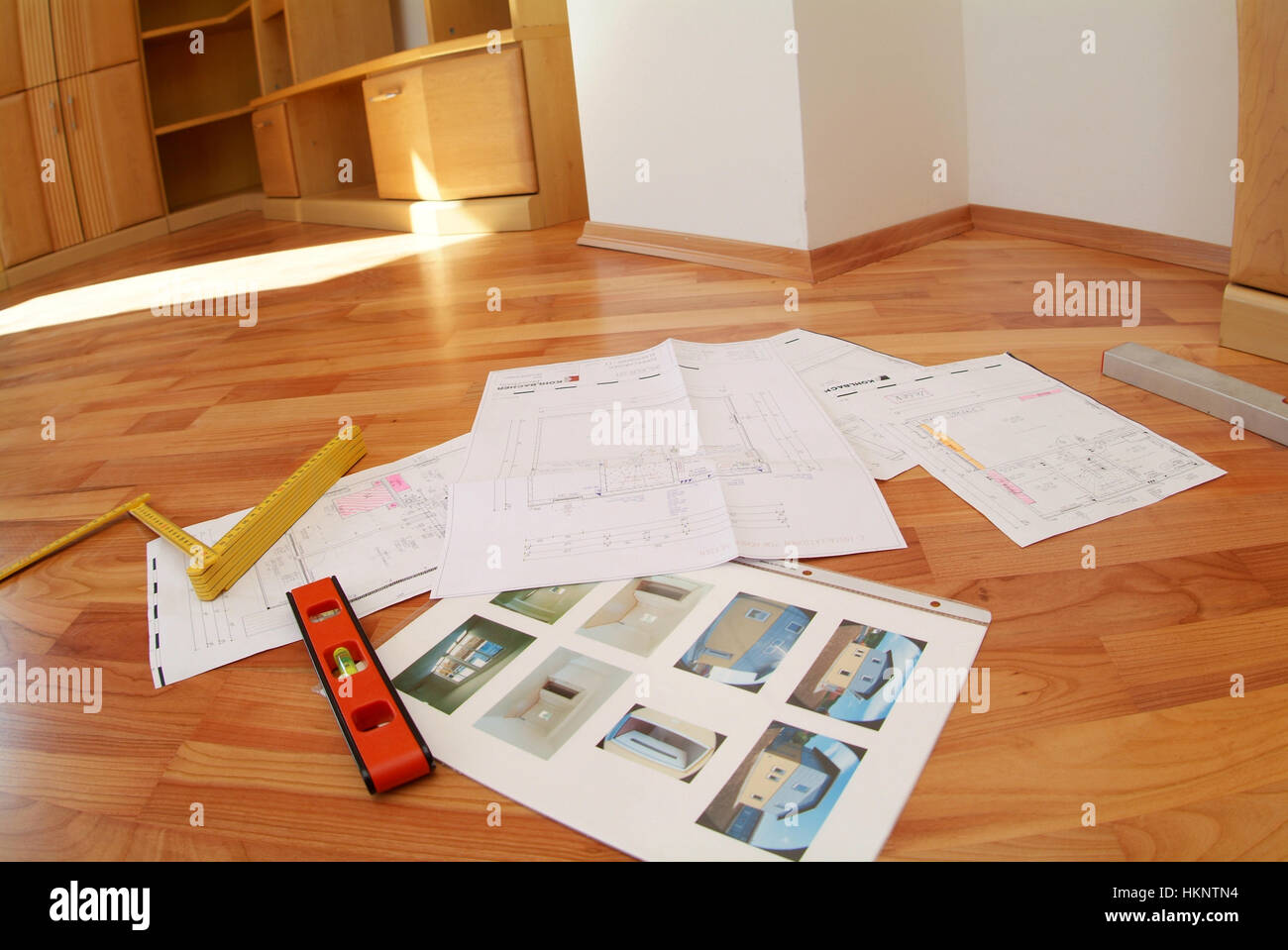 spatial-planning-in-new-build-house-stock-photo-alamy