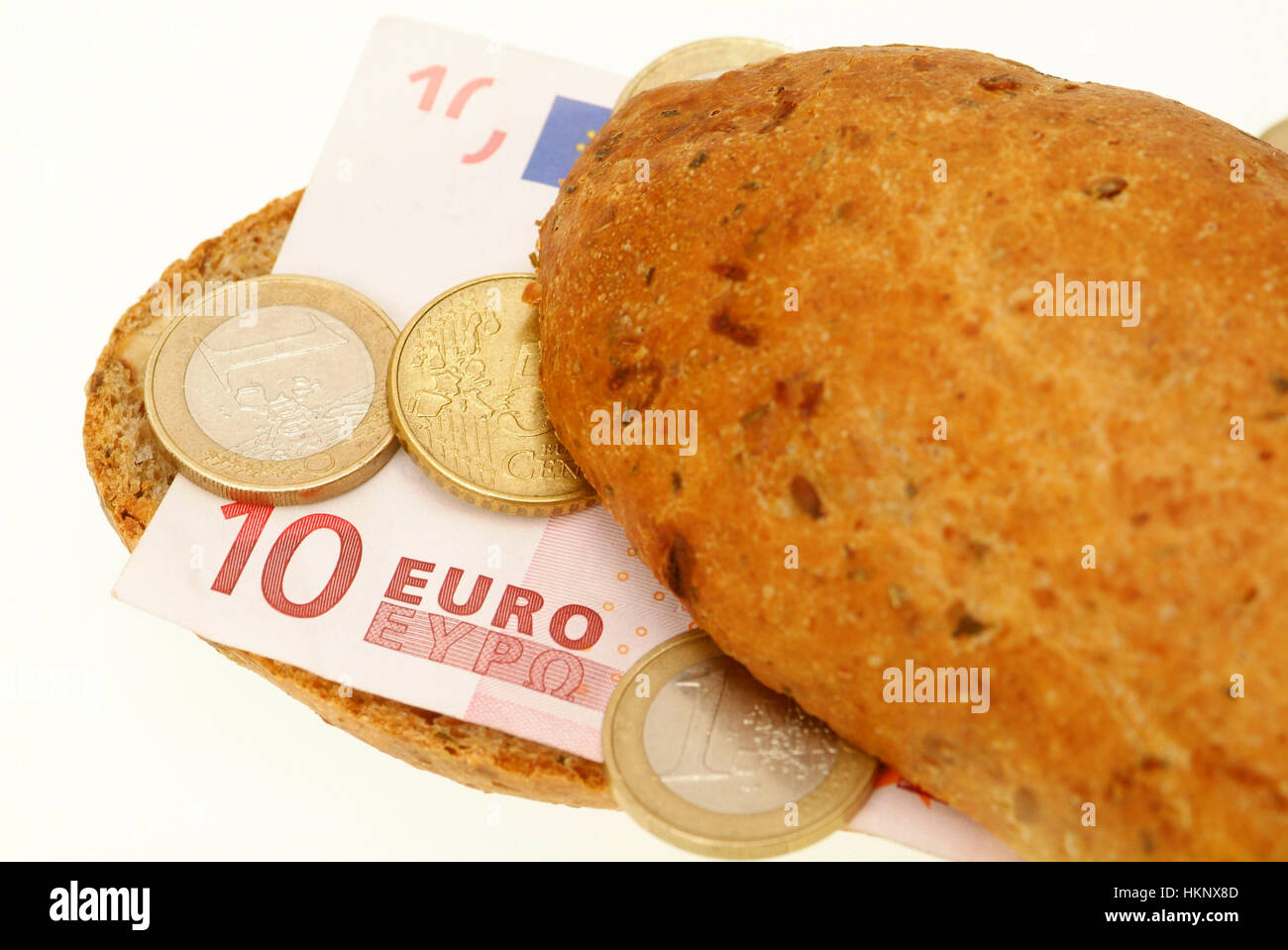 Symbolic for expensive bread Stock Photo Alamy