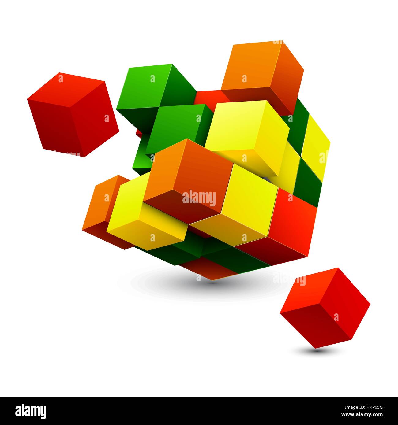 Colorful spectrum vector cube design hi-res stock photography and ...
