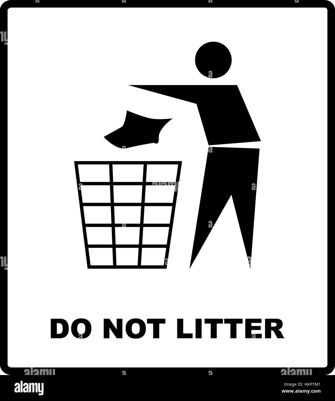 no littering sign vector illustration do not litter prohibition sticker