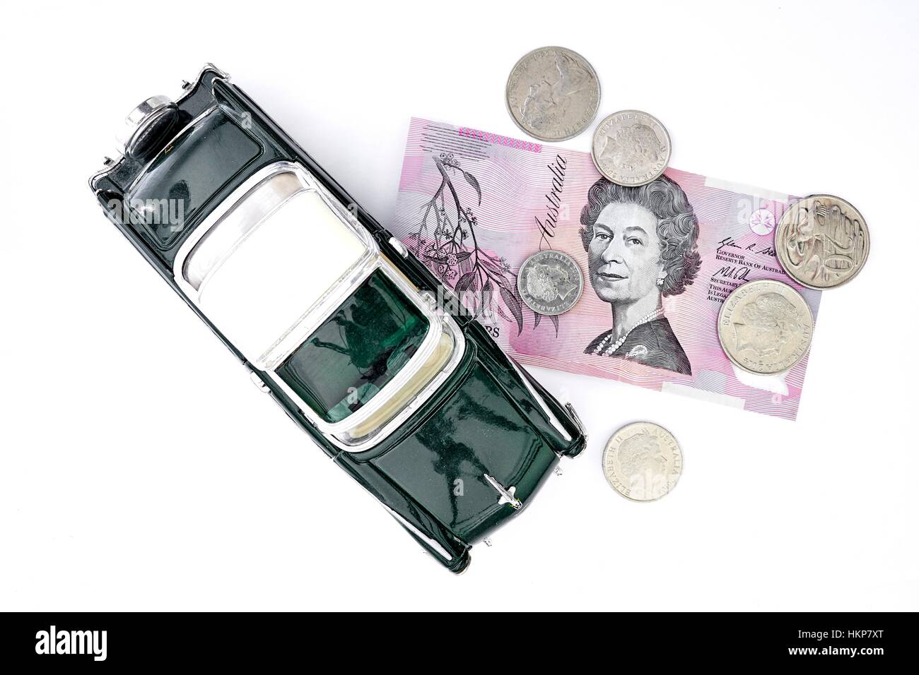 A conceptual studio photo of motor vehicle costs Stock Photo Alamy