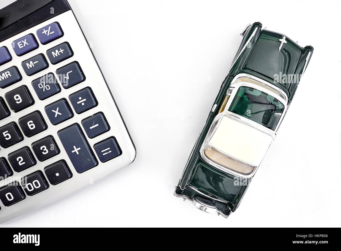 A conceptual studio photo of motor vehicle costs Stock Photo Alamy