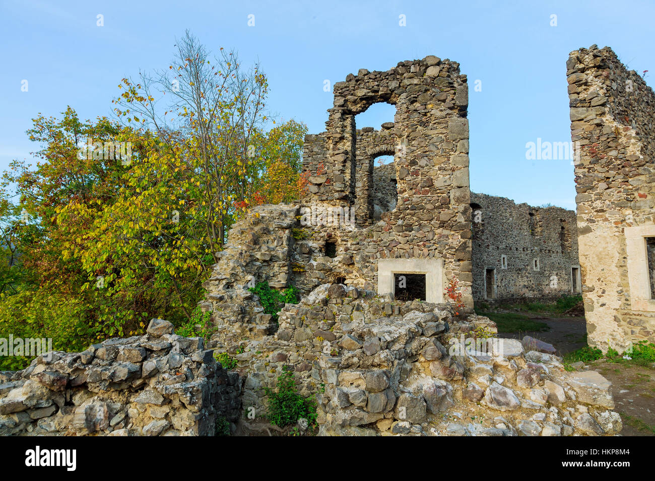 Castle Nevitsky in Zakarpatyya Ukraine historical europe Stock Photo