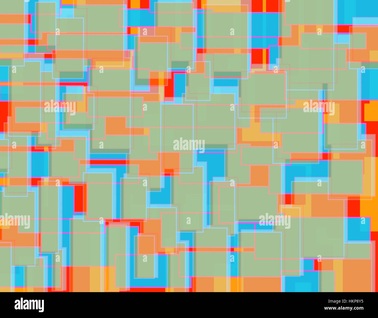 Colorful abstract digital pattern using contrasting and bold colors in ...