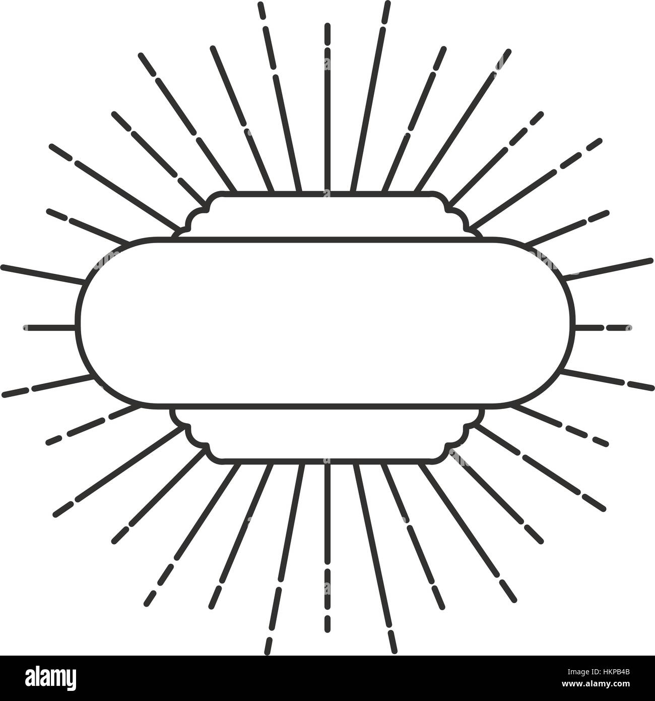 art deco style linear label vector illustration Stock Vector Image ...