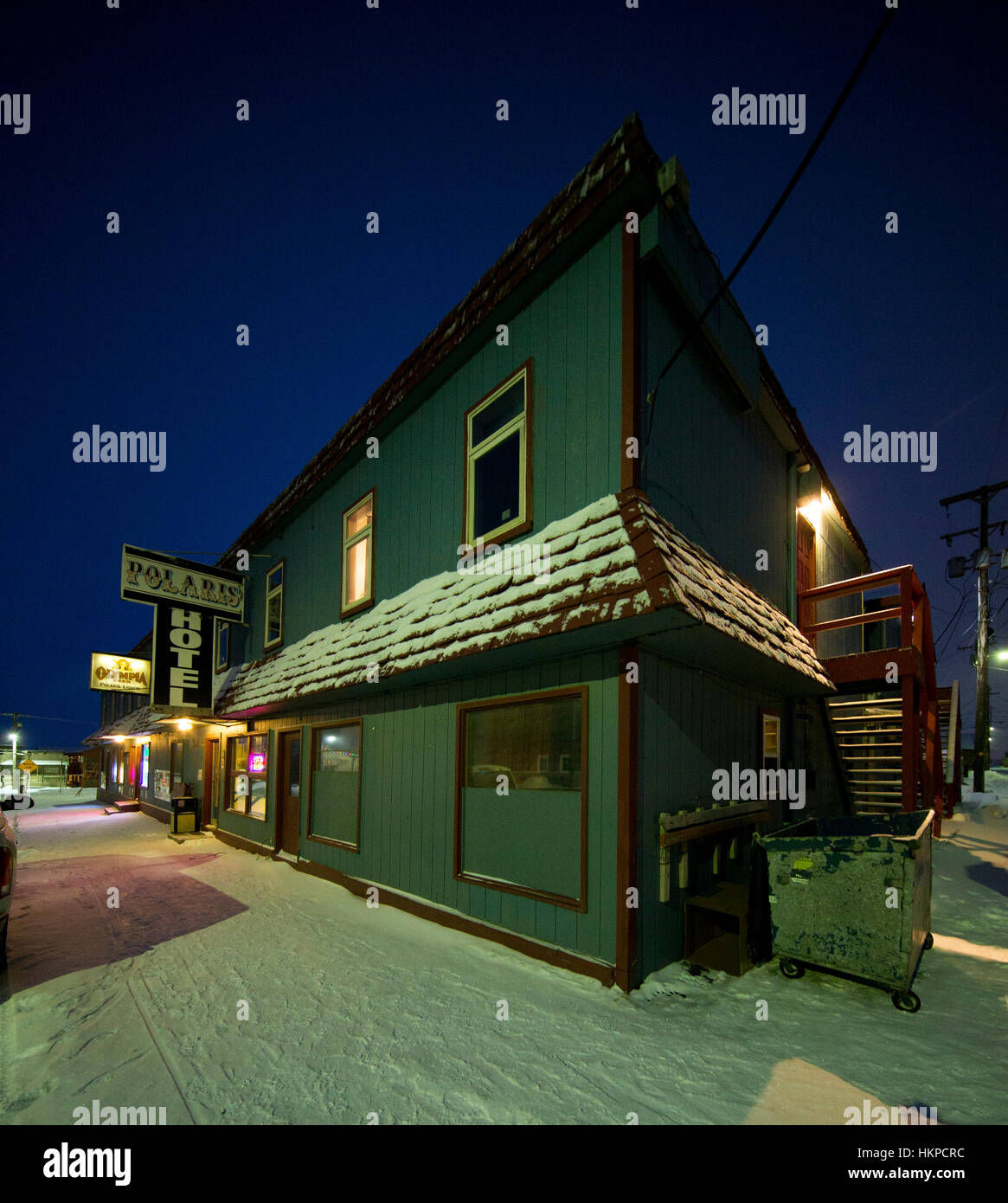 Front Street in Nome Alaska 2017. The Nome Gold Rush was a gold rush in