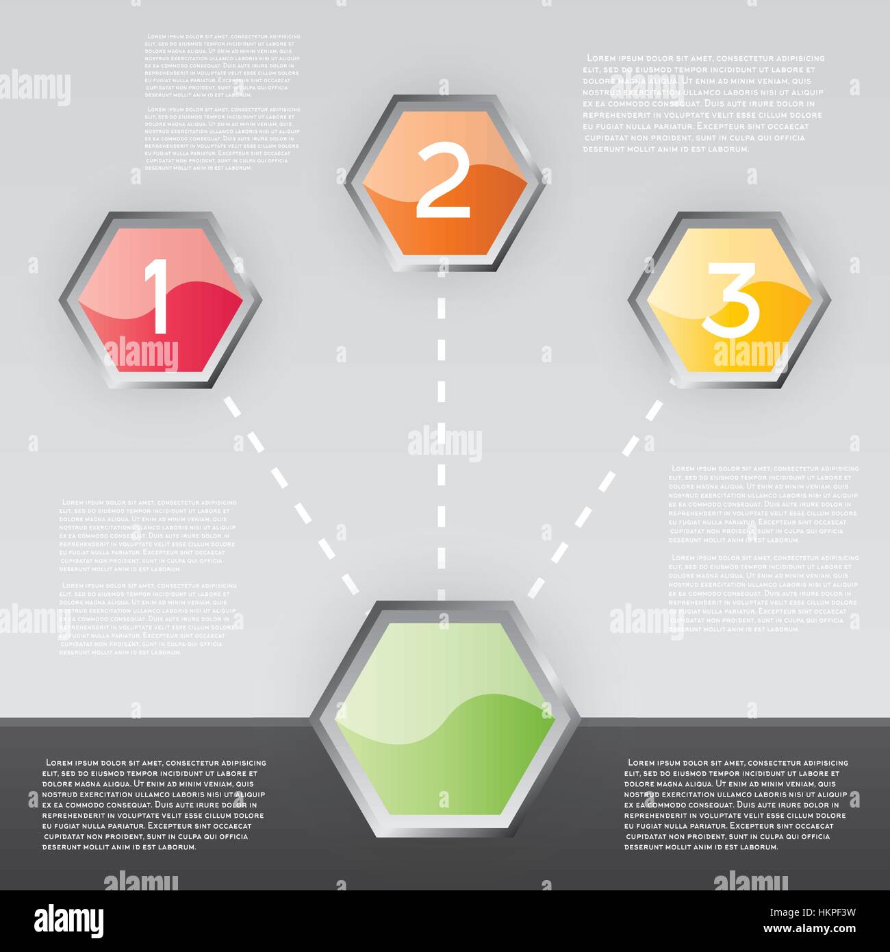 Design Infographic with Three Options. Vector Illustration. Stock Vector