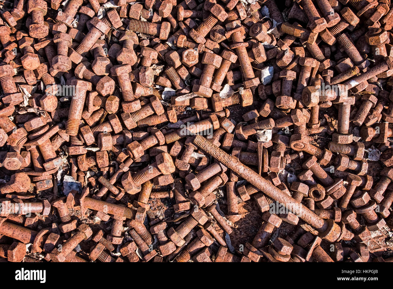 Rusty Nuts & Bolts, artwork made from reclaimed industrial materials ... - Reclaimed Industrial Materials