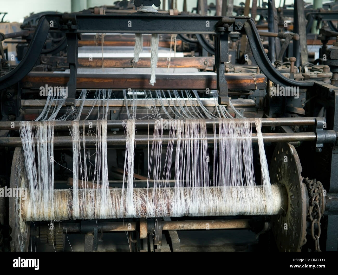 A Victorian weaving mill museum in the Lancastrian county in England