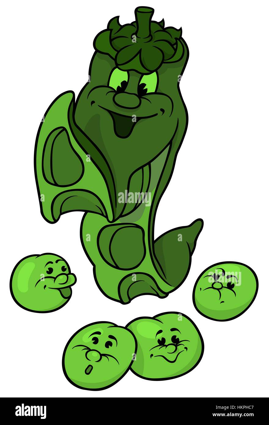 Green Pea And Beans Stock Vector Image & Art Alamy