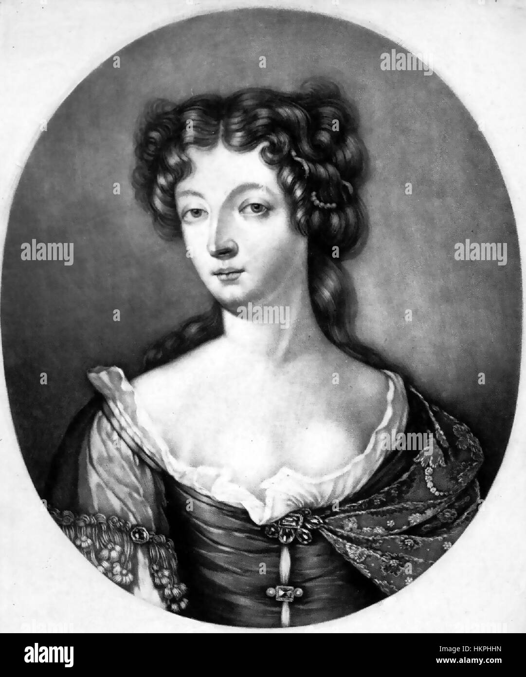 MARIE ANNE de BOUROB (1666-1739) eldest legitimate daughter of Louis XIV Stock Photo