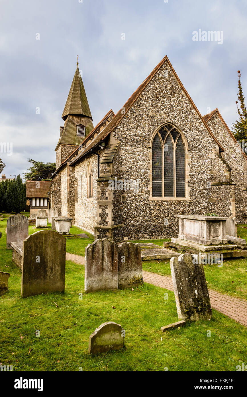 Parish Church of St. Mary The Virgin, Manor Road, Bexley, Kent Stock