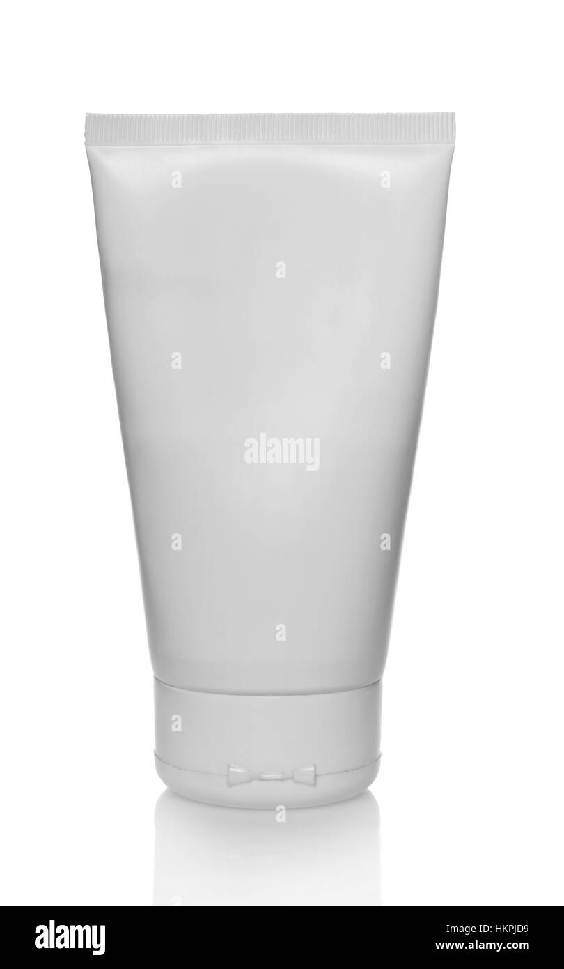 a tube of cosmetic isolated on white background Stock Photo - Alamy