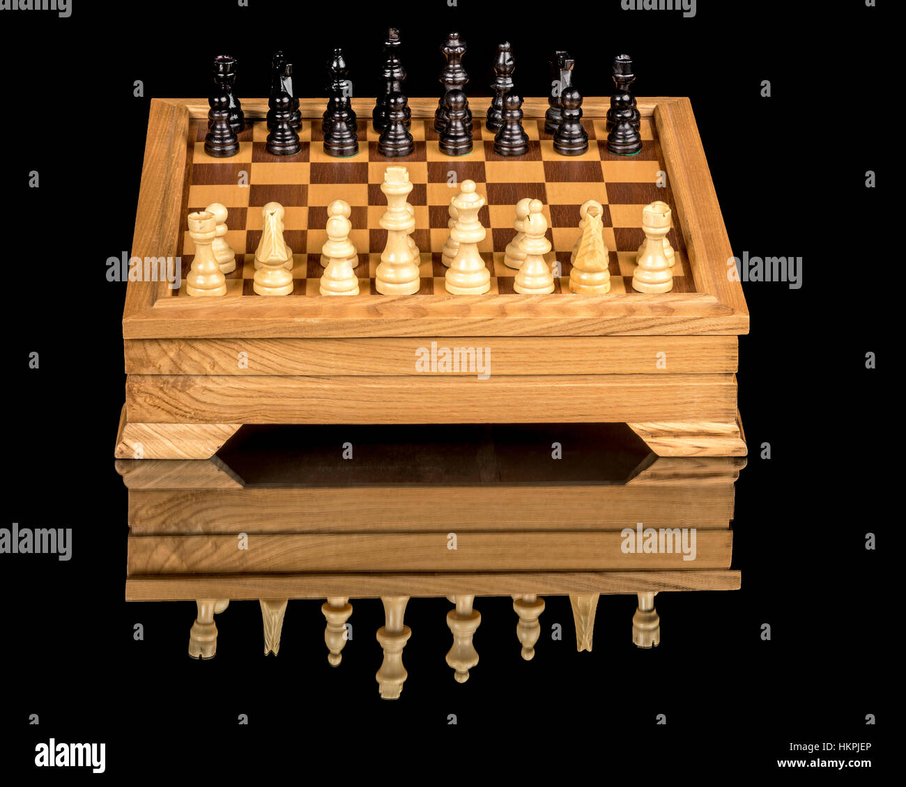 Chess game set up and ready to play Stock Photo Alamy