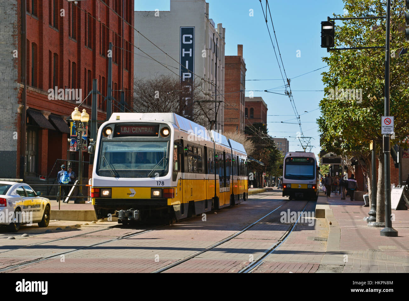 The Dallas Area Rapid Transit (DART) "West End" Station is in the downtown  historic district and a central transportation hub for Dallas Stock Photo -  Alamy