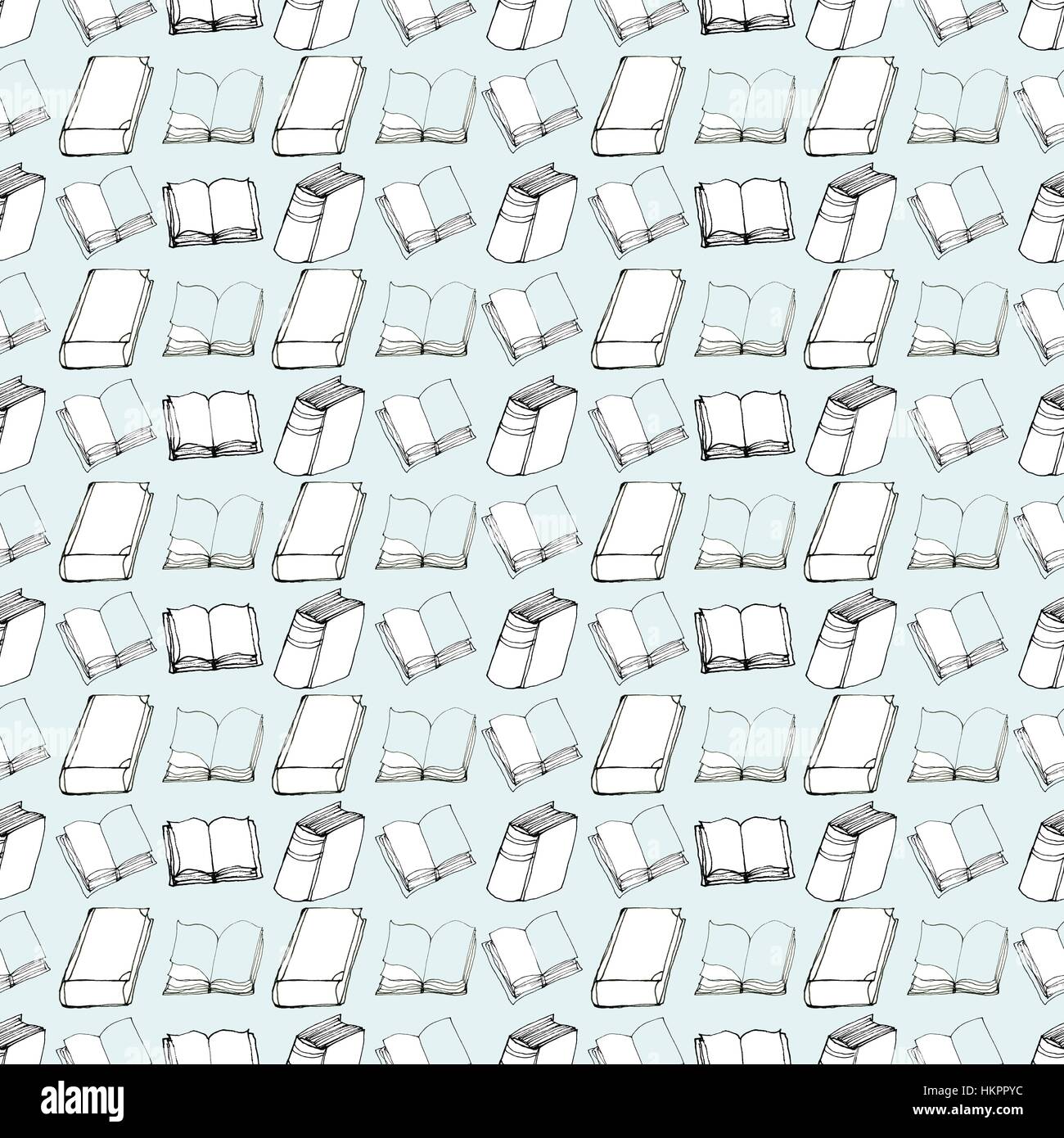 Seamless pattern with books Stock Vector Image & Art - Alamy