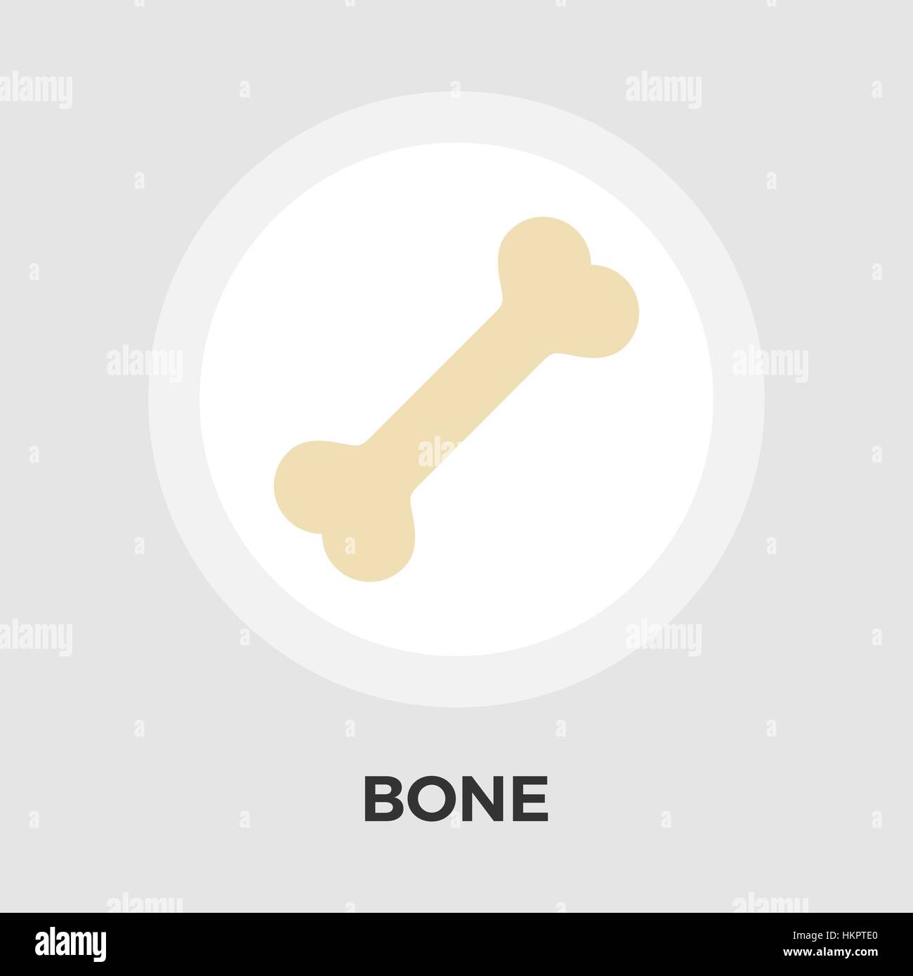 Bone icon vector. Flat icon isolated on the white background. Editable ...