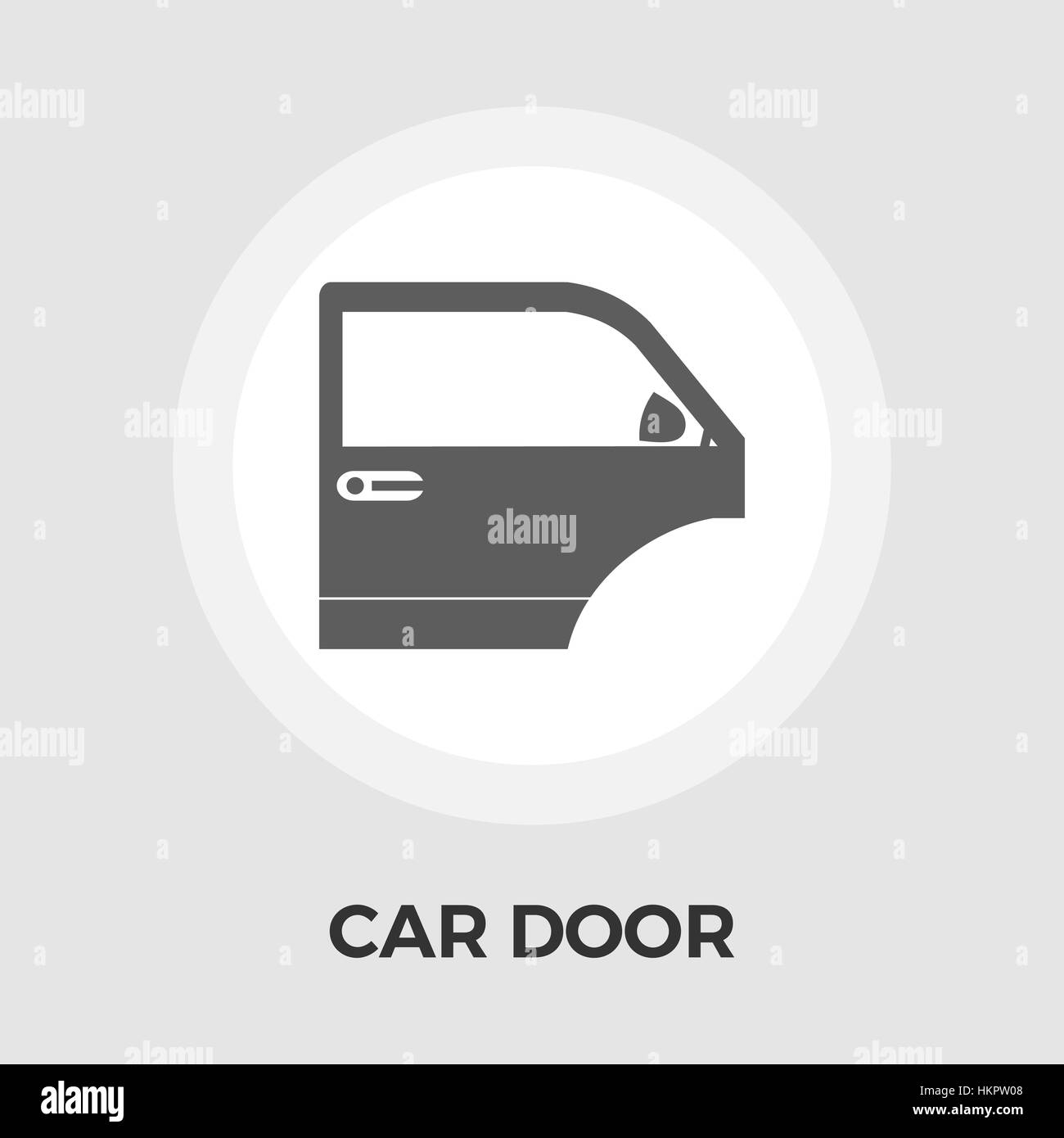 Car door icon vector. Flat icon isolated on the white background ...