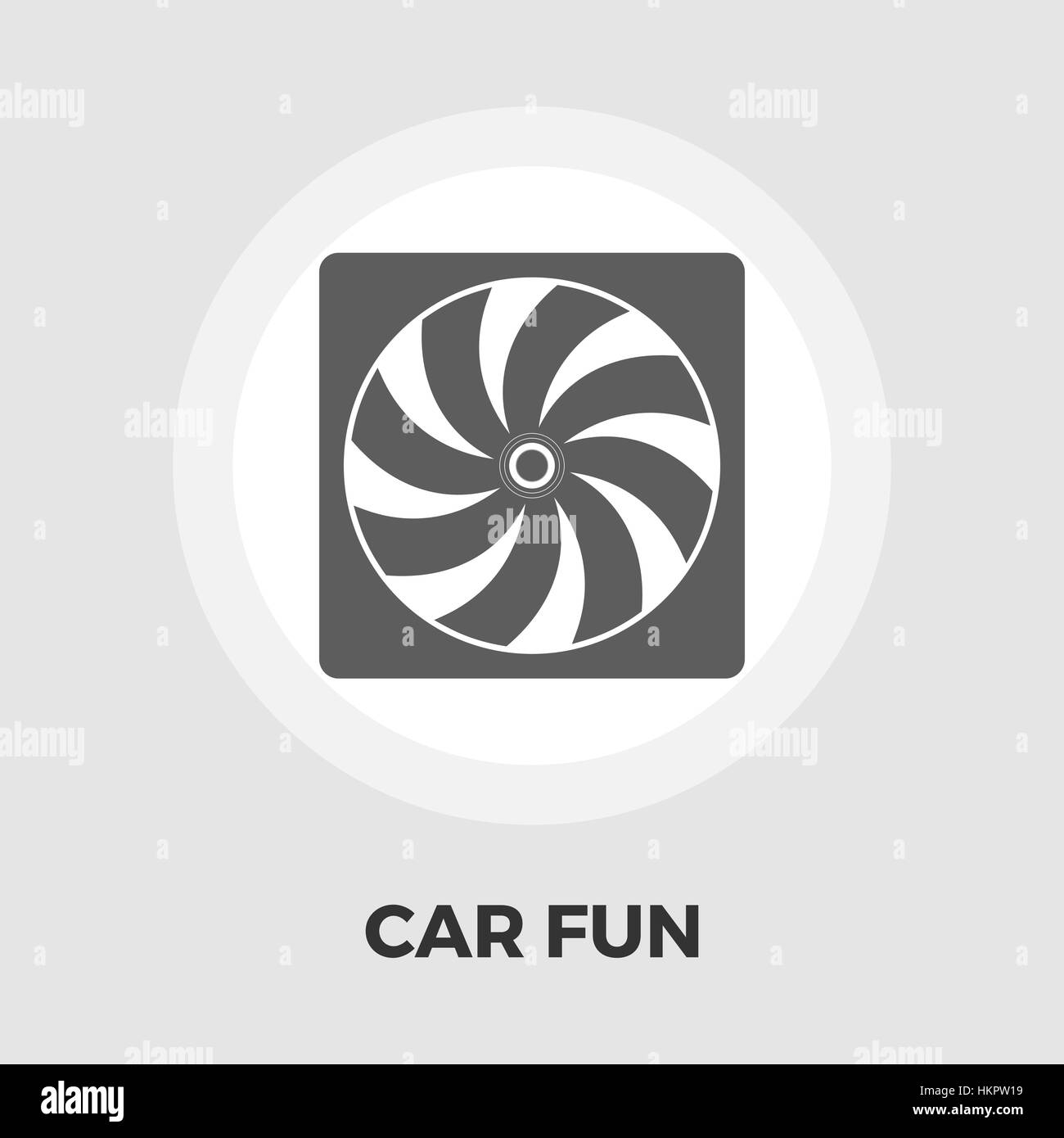 Radiator fan icon vector. Flat icon isolated on the white background ...