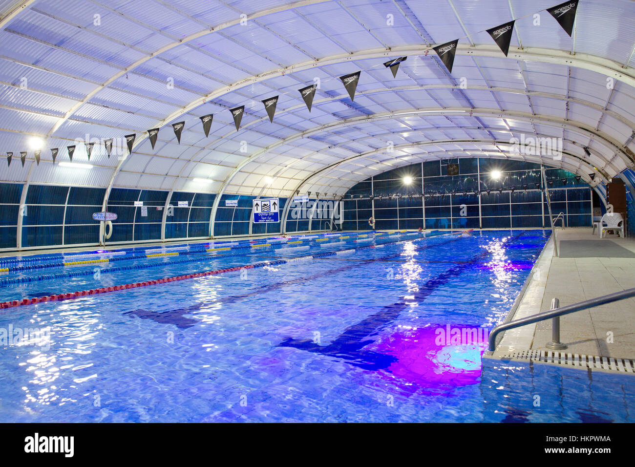 Indoor Swimming pool Stock Photo