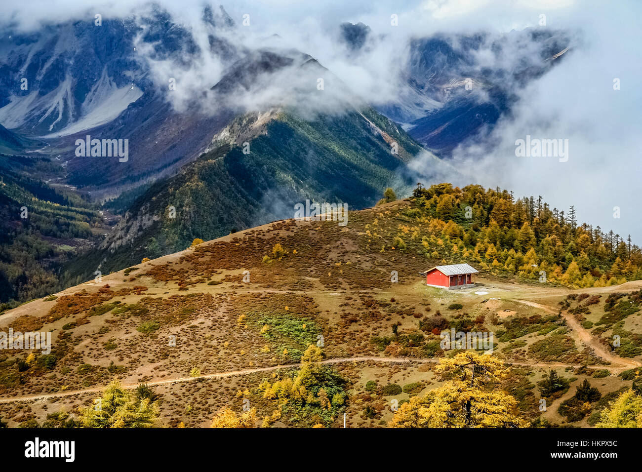 Stunning mountain landscape in the Chinese Yunnan province, South China ...