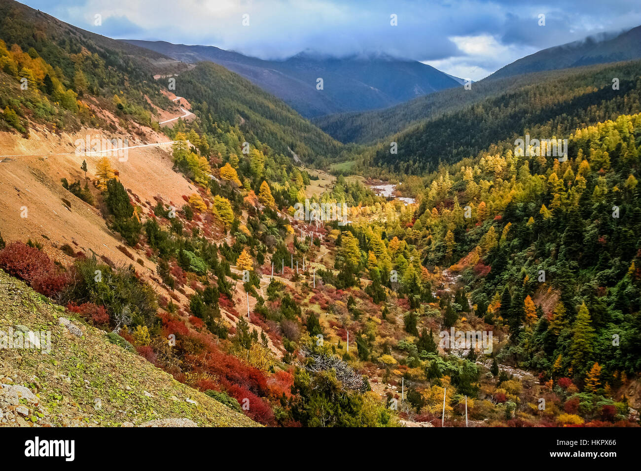 Stunning mountain landscape in the Chinese Yunnan province, South China ...