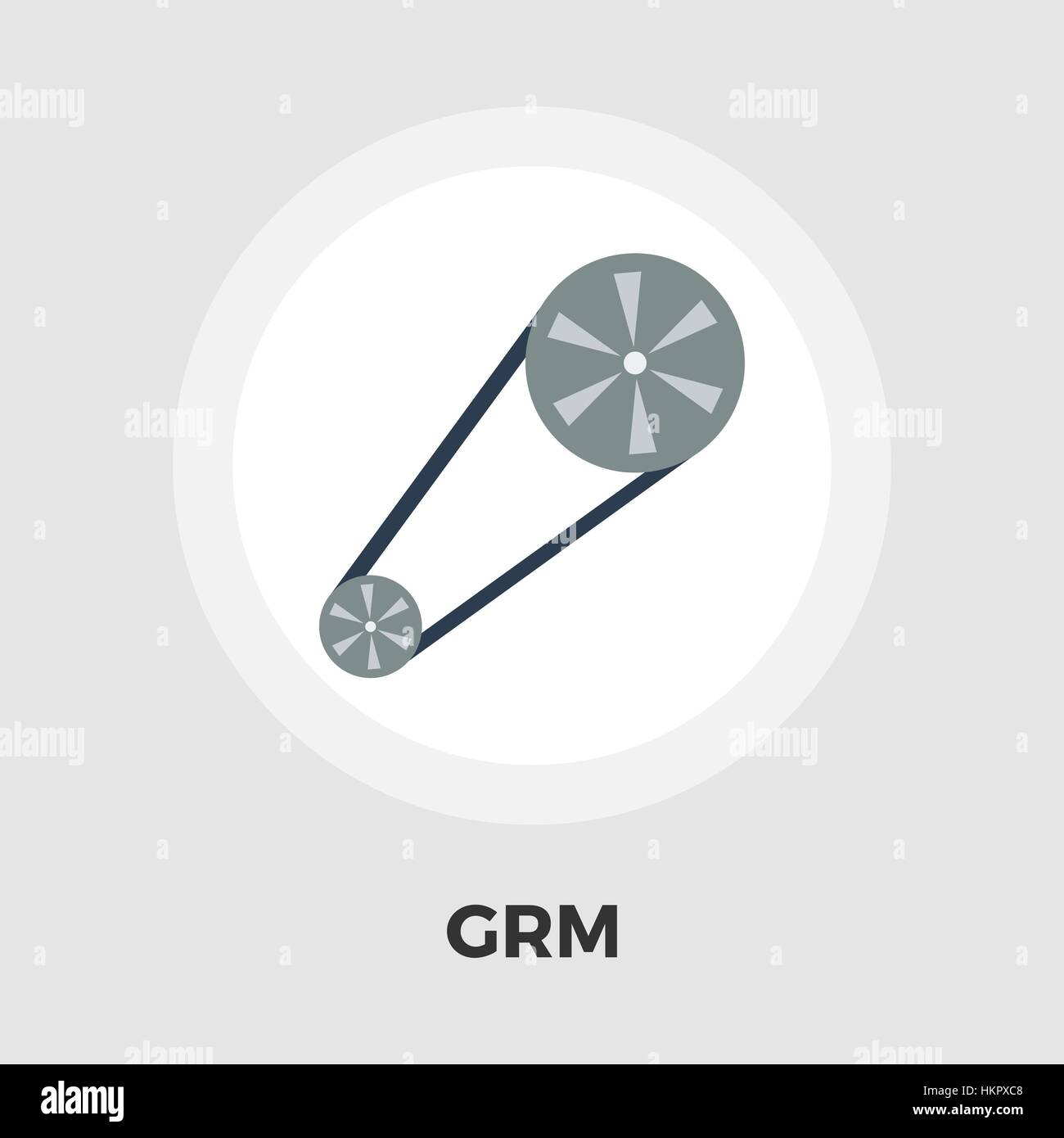 Timing belt icon vector. Flat icon isolated on the white background ...