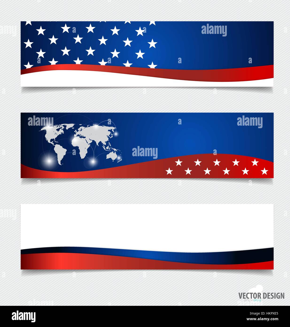 American Flag. Vector illustration Stock Vector Image & Art - Alamy