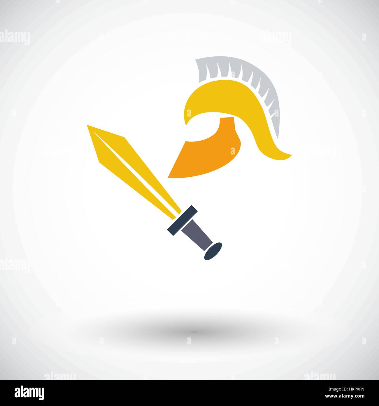History. Single flat icon on white background. Vector illustration ...