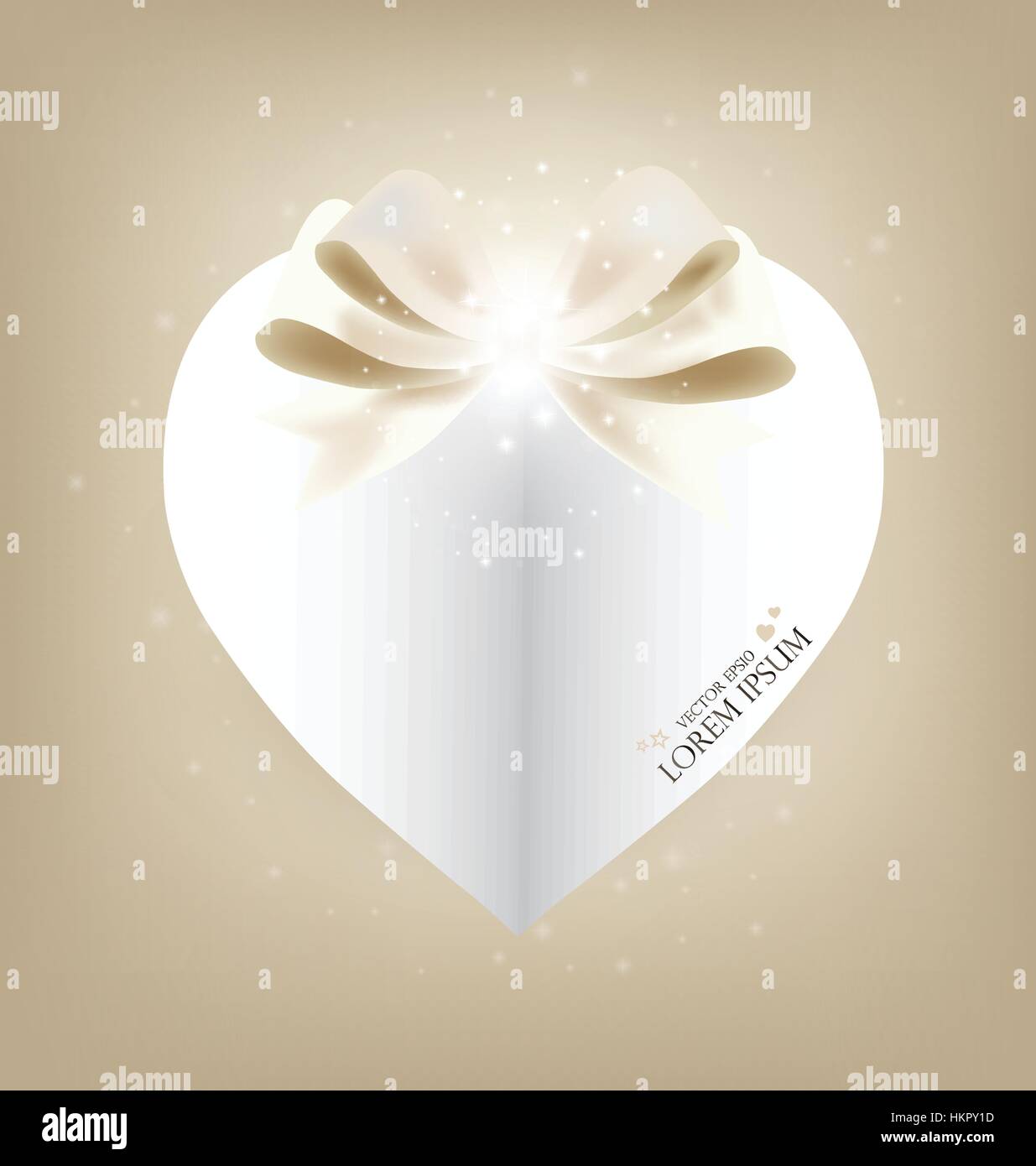 Valentine's day card with Heart Paper. Vector illustration Stock Vector ...