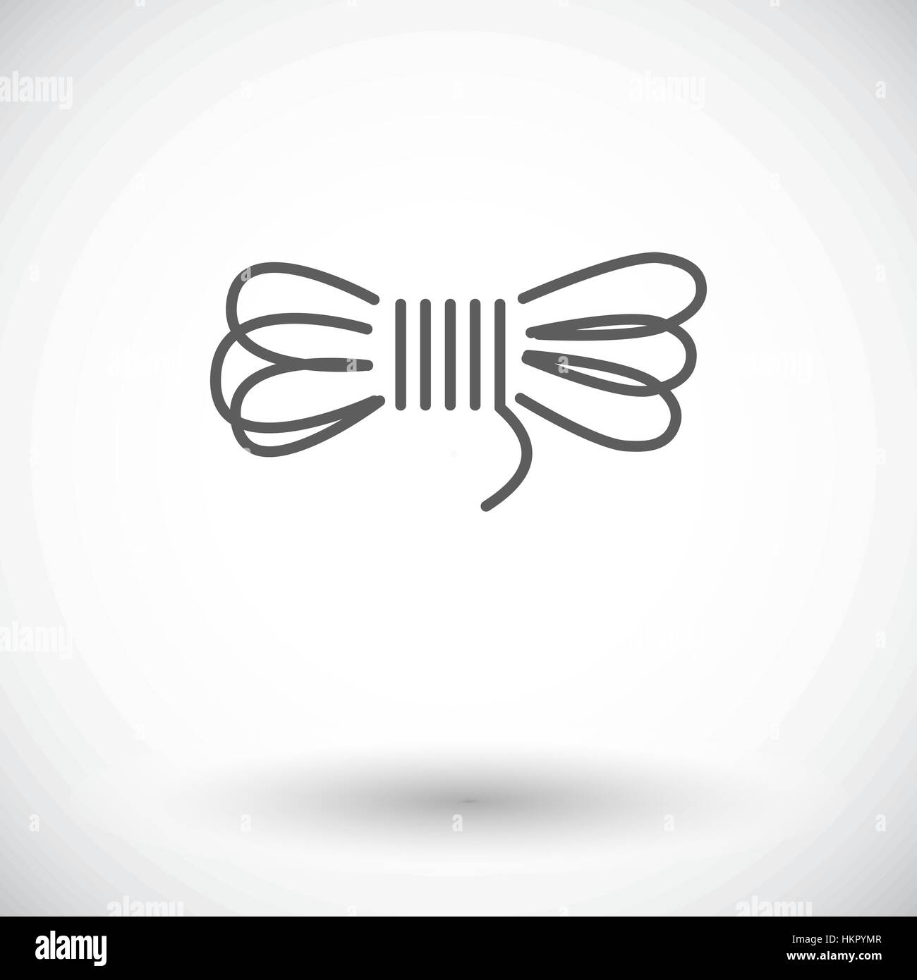 Rope. Single flat icon on white background. Vector illustration Stock ...