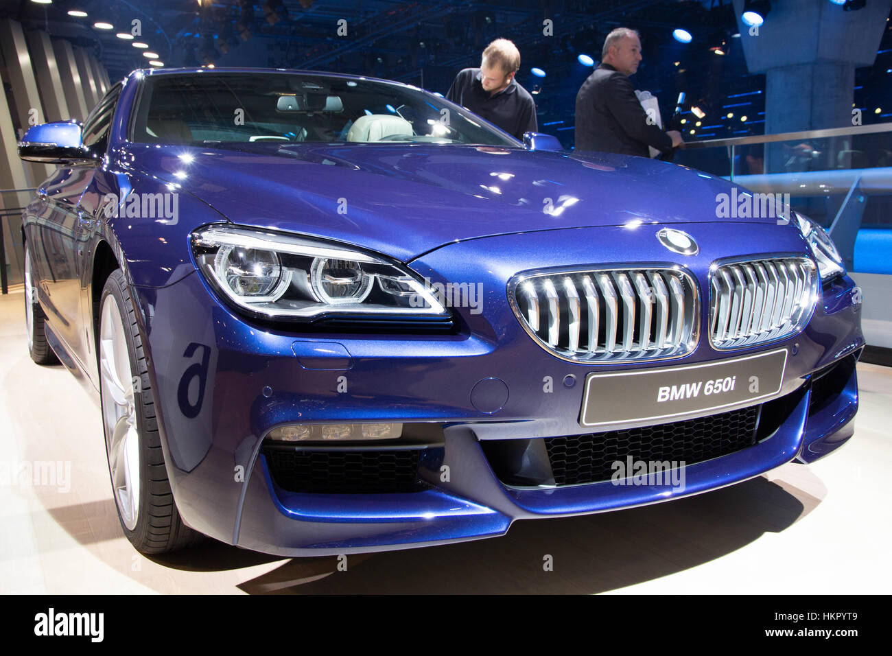 FRANKFURT, GERMANY - SEP 16, 2015: BMW 650i shown at the IAA 2015. Stock Photo