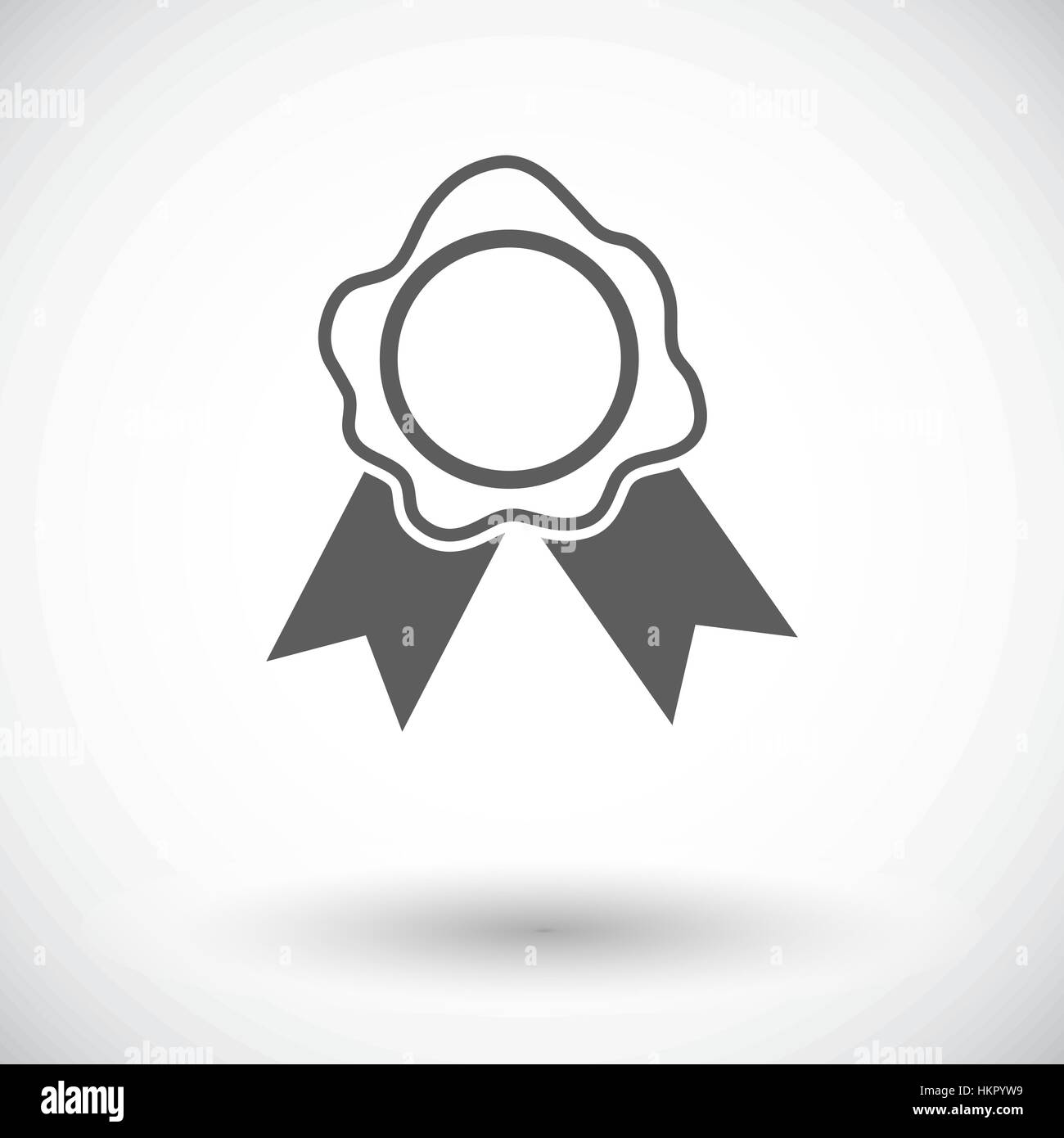 Seal. Single flat icon on white background. Vector illustration Stock ...