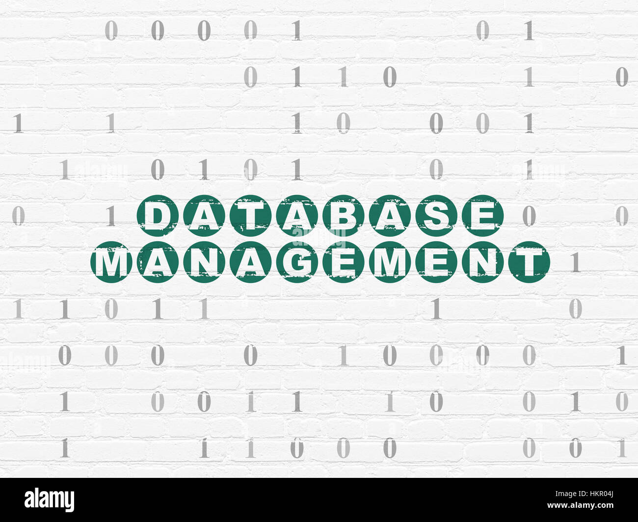 Background Design Dbms Software concept: Database Management on wall background Stock Photo ...