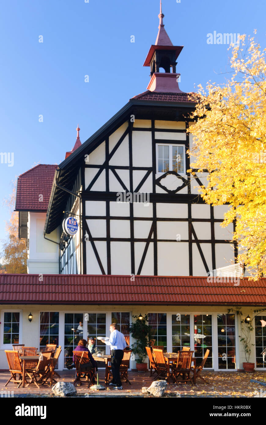 Reifnitz: lake restaurant at Wörther lake (Lake Wörth), , Kärnten, Carinthia, Austria Stock Photo