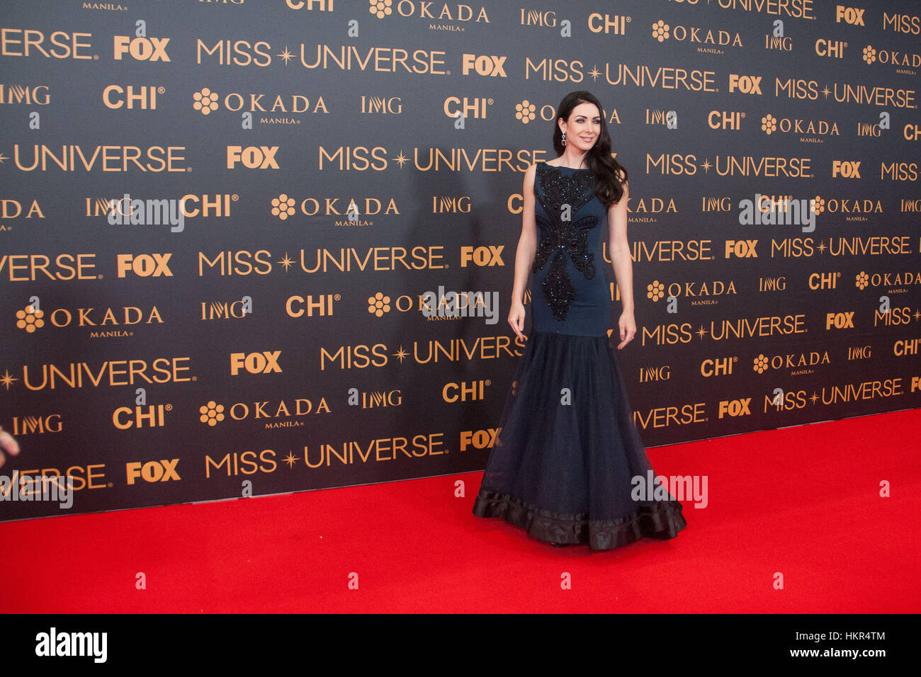 Pasay City, Philippines. 29th Jan, 2017. Miss Universe 2005 Natalie Glebova on the red carpet at the SMX in Pasay City. Miss Universe VIP's walked the red carpet at the SMX in Pasay City a day before the coronation. Credit: J Gerard Seguia/Pacific Press/Alamy Live News Stock Photo