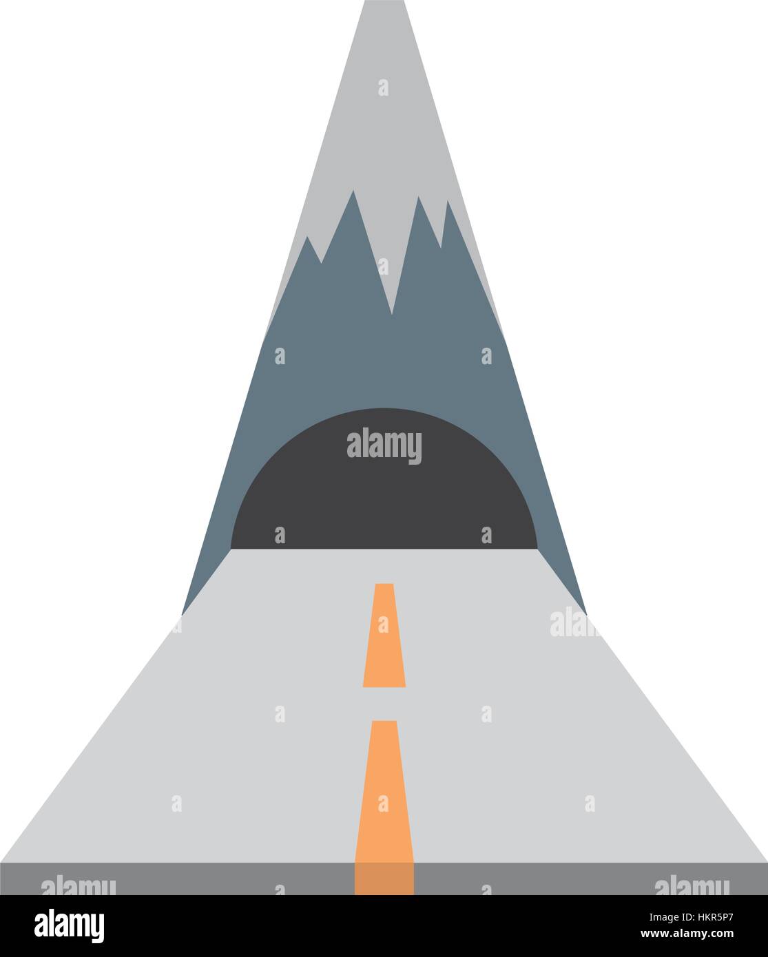 mountain with tunnel road travel Stock Vector Image & Art - Alamy