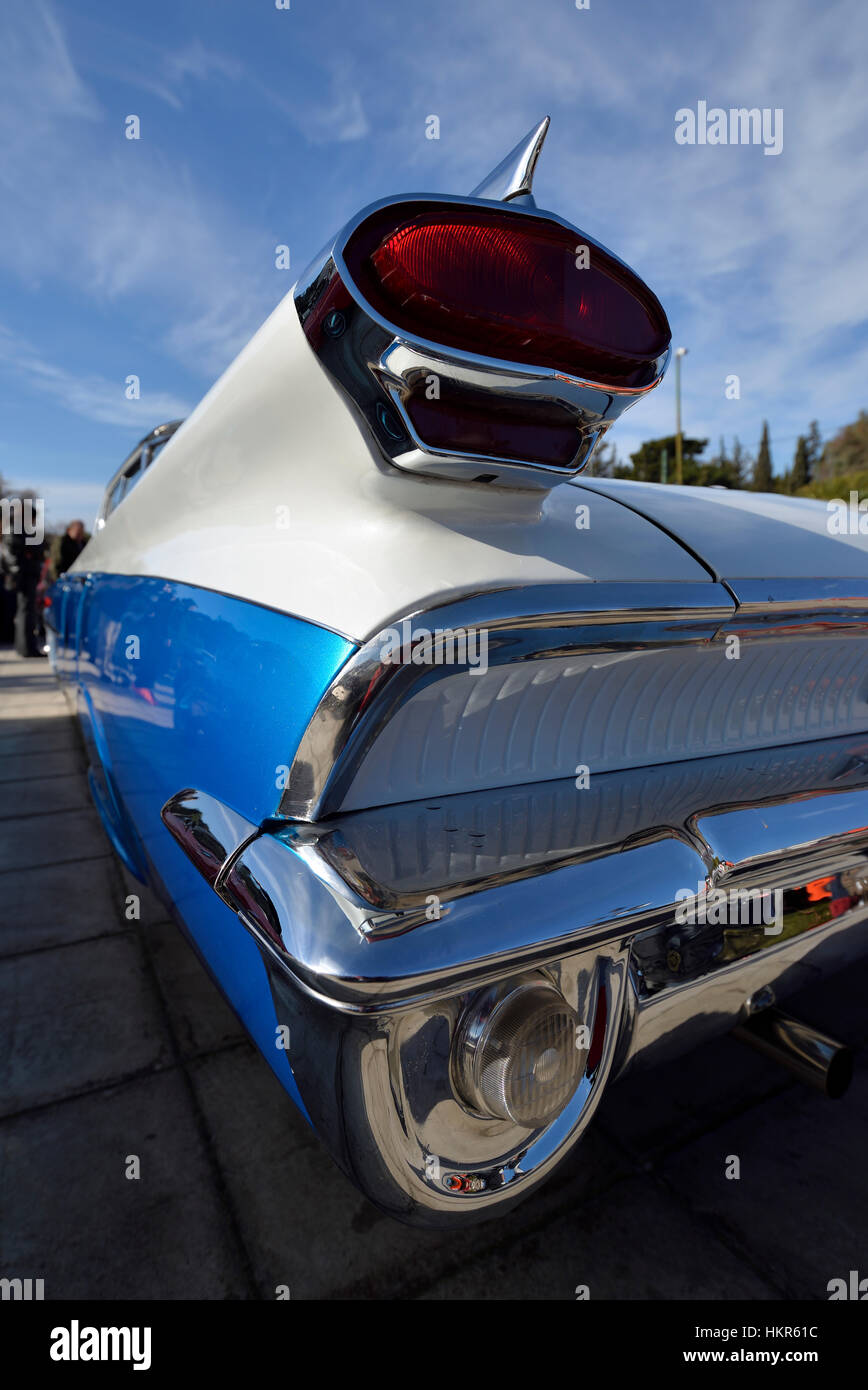 Tail lights of 1959 Oldsmobile Dynamic 88 Stock Photo Alamy