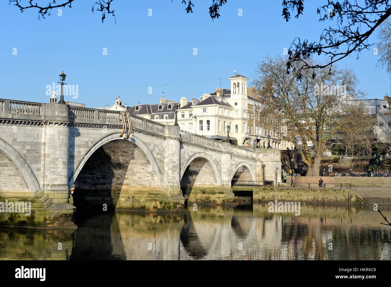 Richmond bridge and the River Thames Surrey UK Stock Photo Alamy