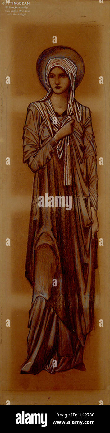 Burne-Jones, La Vierge Marie Stock Photo