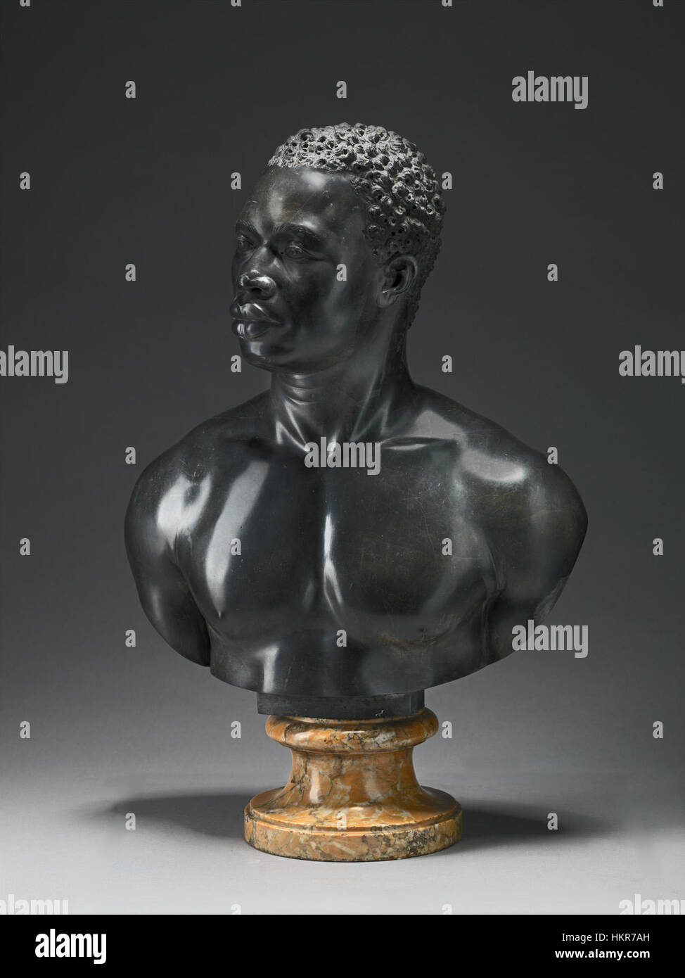 Bust of a Man by the studio of Francis Harwood Stock Photo