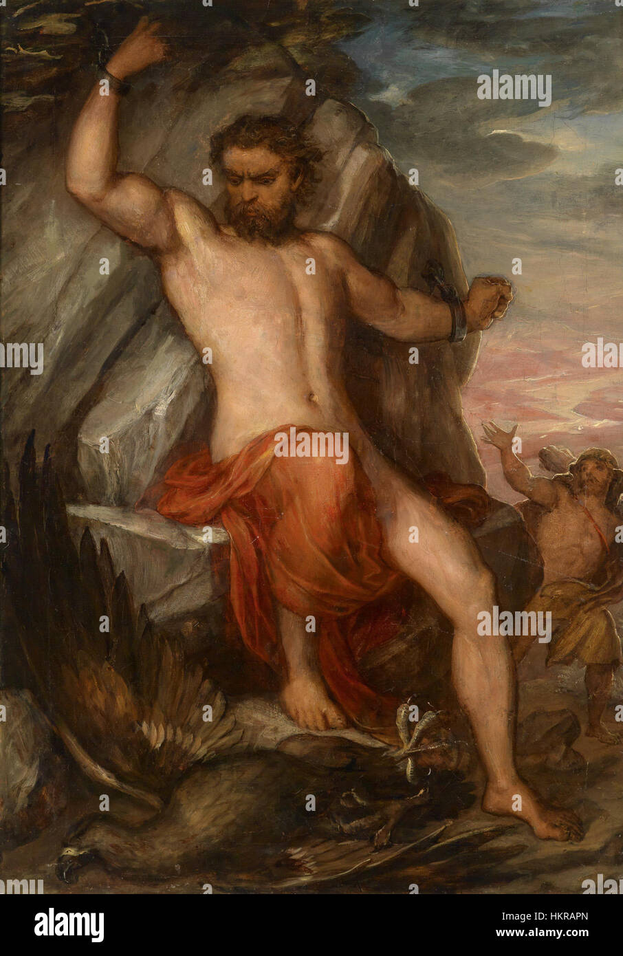 This painting by Carl Rahl portrays the mythological figure Prometheus ...