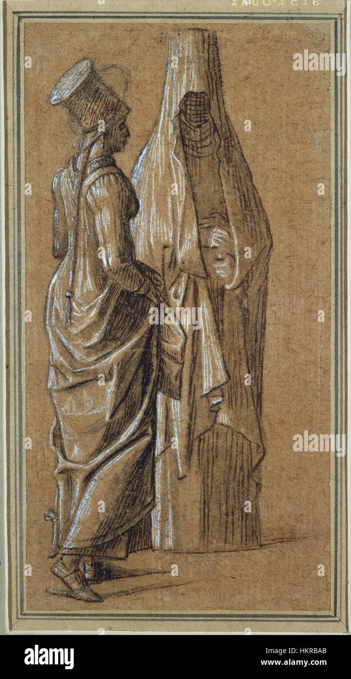 Carpaccio, Vittore, Two Standing Women, One in Mamluk Dress (recto), 1495-1516 Stock Photo