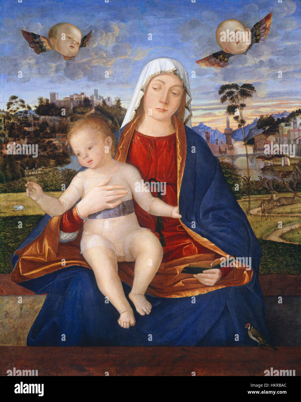 Carpaccio - Madonna e bambino - National Gallery of Art Washington Stock Photo