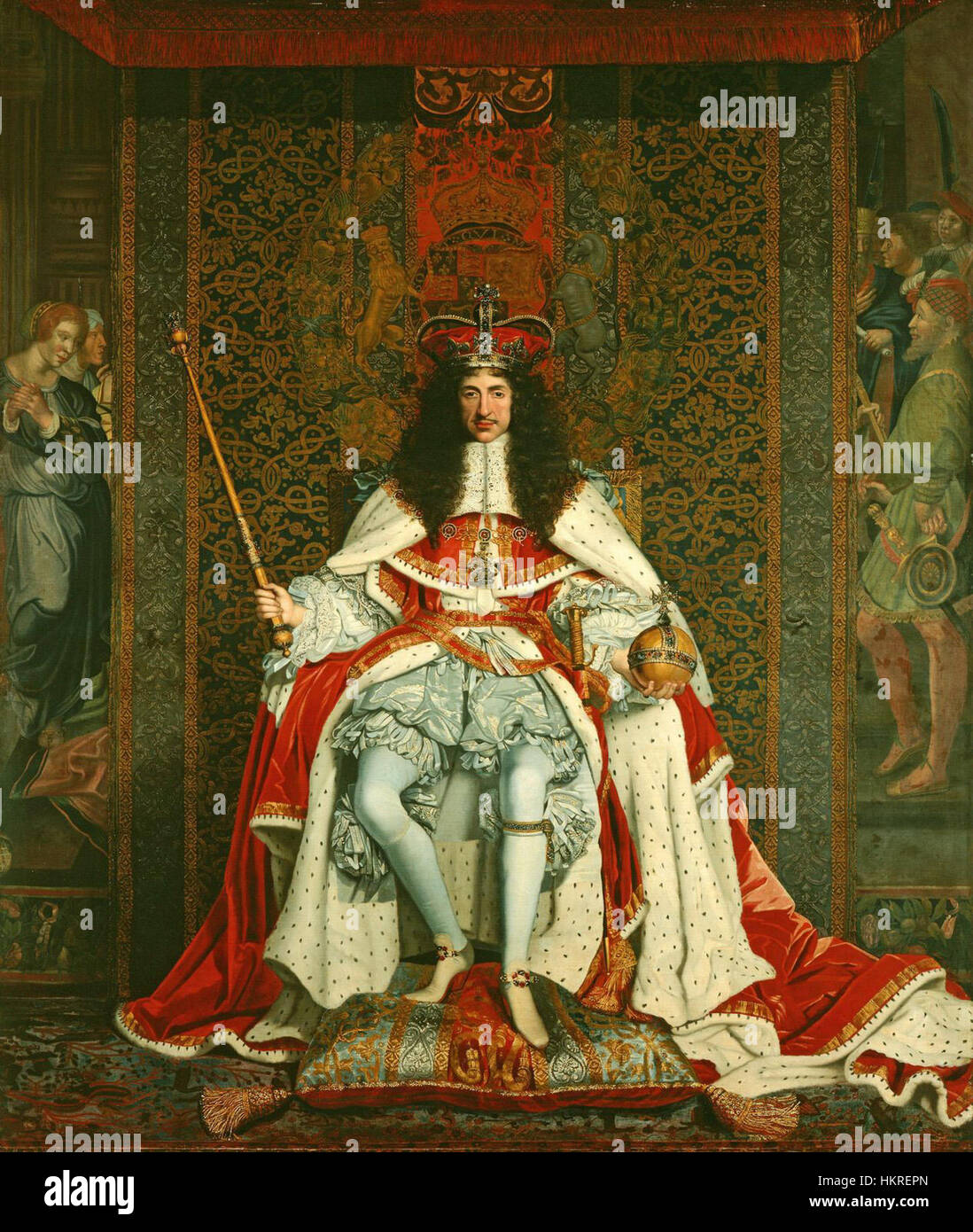 Charles ii portrait john michael hi-res stock photography